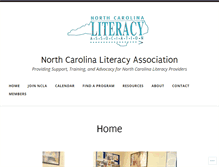 Tablet Screenshot of ncliteracy.org